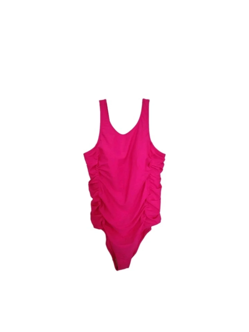 Baby Bump Motherhood Maternity One-Piece Swimsuit Bright Pink NWT Size XL